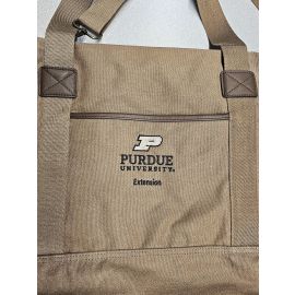 PU Extension logo on front of duffle bag