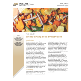 Freeze-drying Food Preservation