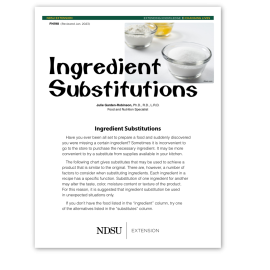 Ingredient Substitutions