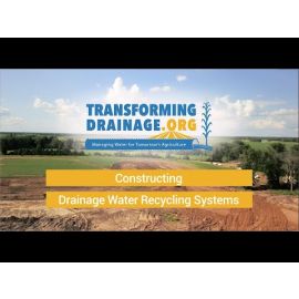 Constructing Drainage Water Recycling Systems 