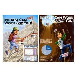 KidsEcon Posters: Interest Can Work For You or Against You Posters (set of 2)