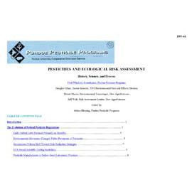 Pesticides and Ecological Risk Assessment