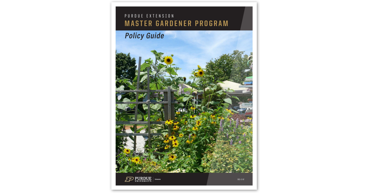 Purdue Extension Planting Guide.pdf Policy Guide, Purdue Extension Master Gardener Program