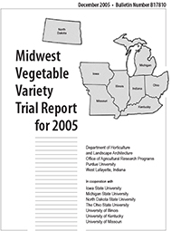 Midwest Vegetable Trial Report for 2005