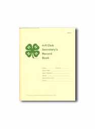 4-H Club Secretary Record Book PDF