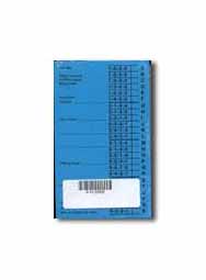 Placing Card 4-H/FFA Judging (blue) Pkg/100