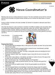 News Coordinator's Guide