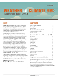 Weather and Climate Science, Facilitator's Guide, Level 2 (PDF)