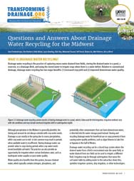 Q&A About Drainage Water Recycling for the Midwest