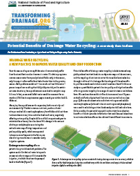Transforming Drainage: Potential Benefits of Drainage Water Recycling - a case study from Indiana