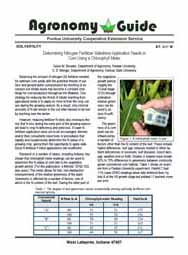 Determining Nitrogen Fertilizer Sidedress Application Needs in Corn Using a Chlorophyll Meter