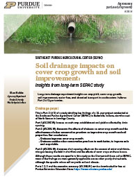 Soil drainage impacts on cover crop growth and soil improvement: Insights from long-term SEPAC study