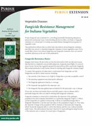 Vegetable Diseases: Fungicide Resistance Management for Indiana Vegetables