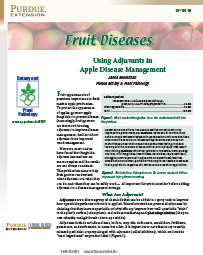 Fruit Diseases: Using Adjuvants in Apple Disease Management