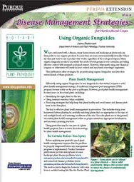 Disease Management Strategies for Horticultural Crops: Using Organic Fungicides