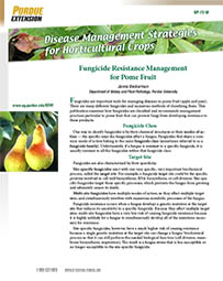 Disease Management Strategies for Horticultural Crops: Fungicide Resistance Management for Pome Fruit