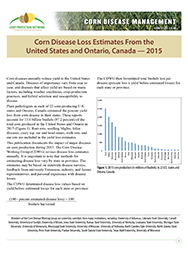 Corn Disease Management: Corn Disease Loss Estimates From the United States and Ontario, Canada — 2015