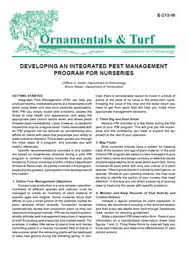 Developing an Integrated Pest Management Program for Nurseries