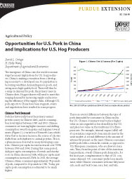 Opportunities for U.S. Pork in China and Implications for U.S. Hog Producers