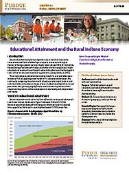 Educational Attainment and The Rural Indiana Economy