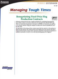 Renegotiating Fixed-Price Hog Production Contracts