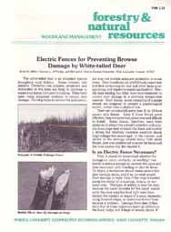 Electric Fences for Preventing Browse Damage by White-Tailed Deer