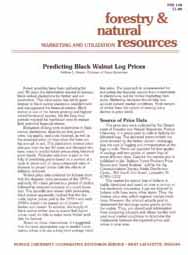 Predicting Black Walnut Log Prices