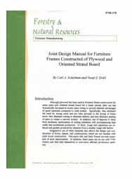 Joint Design Manual for Furniture Frames Constructed of Plywood and Oriented Strand Board 