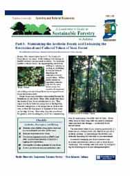 A Landowner's Guide to Sustainable Forestry: Part 6: Maintaining the Aesthetic Beauty...Cultural Values of Your Forest