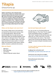 Tilapia Farmed Fish Fact Sheet