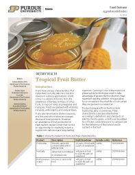 Dietary Health: Tropical Fruit Butter