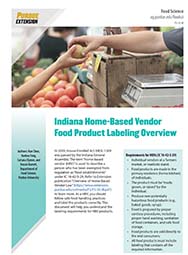 Indiana Home-Based Vendor Food Product Labeling Overview (PDF)
