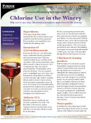 Commercial Winemaking Production Series: Chlorine Use in the Winery
