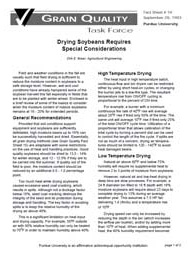 Drying Soybeans Requires Special Considerations