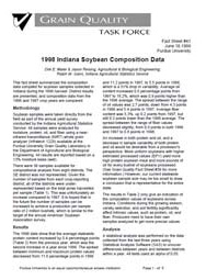 1998 Indiana Soybean Composition Data