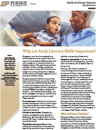Why are Early Literacy Skills Important?
