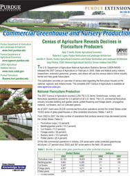 Commercial Greenhouse and Nursery Production: Census of Agriculture Reveals Declines in Floriculture Producers