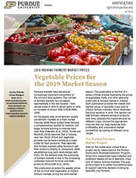 Vegetable Prices for the 2019 Market Season