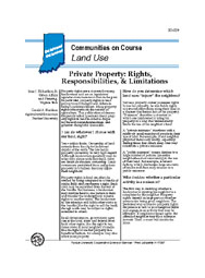 Private Property Rights: Rights, Responsibilities & Limitations