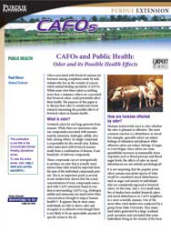CAFOs and Public Health: Odor and its Possible Health Effects