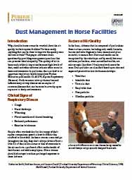 Dust Management in Horse Facilities