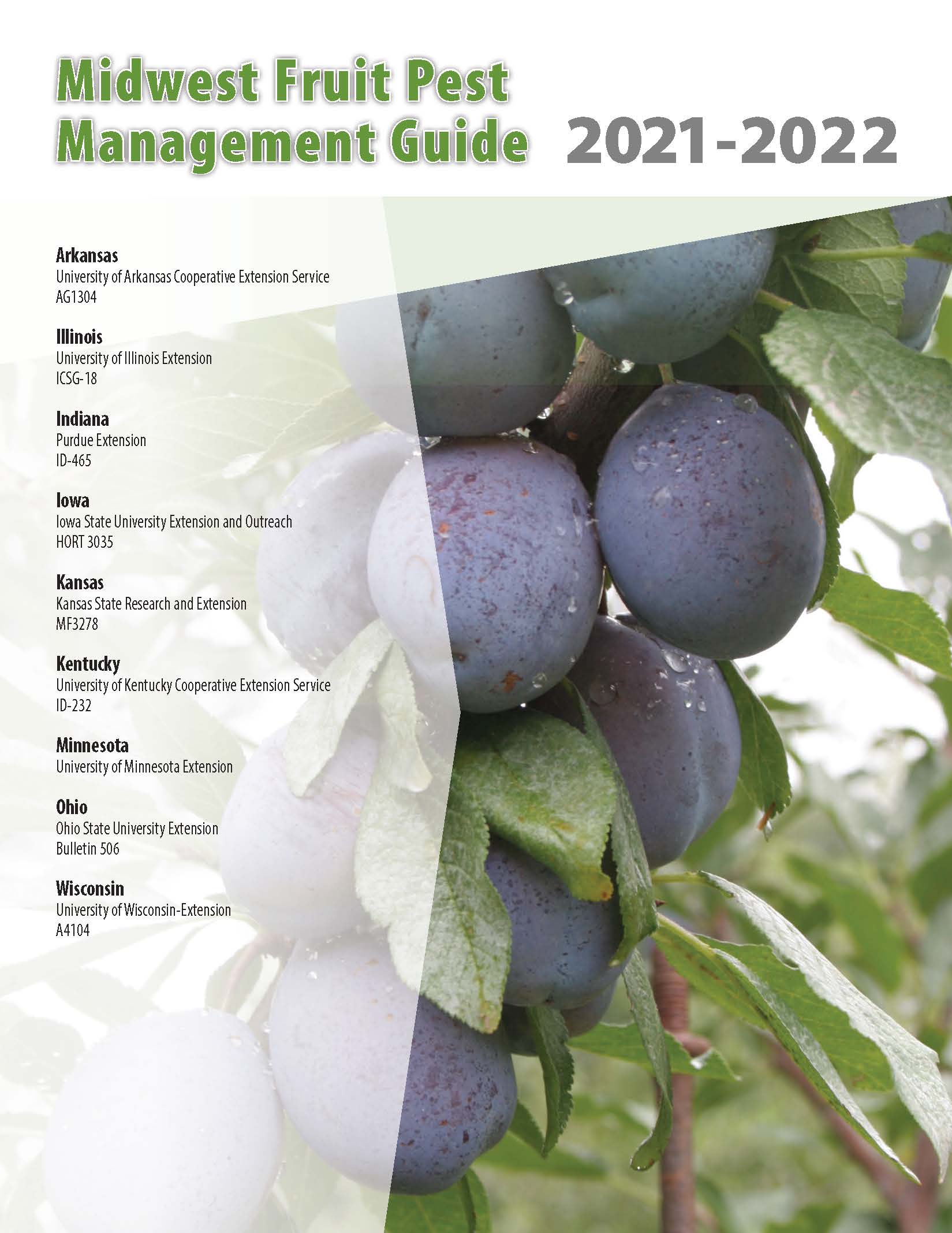 Midwest Fruit Pest Management Guide 2021-2022 (10/BX)