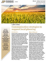 Climate Change: Communication strategies to support local planning