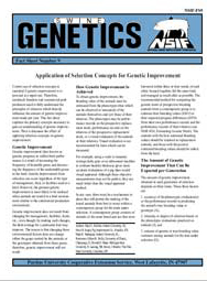 Application of Selection Concepts for Genetic Improvement