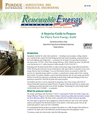 Stepwise Guide to Prepare for Dairy Farm Energy Audit