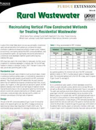 Recirculating Vertical Flow Constructed Wetlands for Treating Residential Wastewater