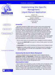 Implementing Site-Specific Management: Liquid Manure Application