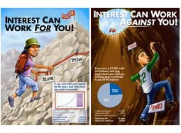 KidsEcon Posters: Interest Can Work For You or Against You Posters (set of 2)
